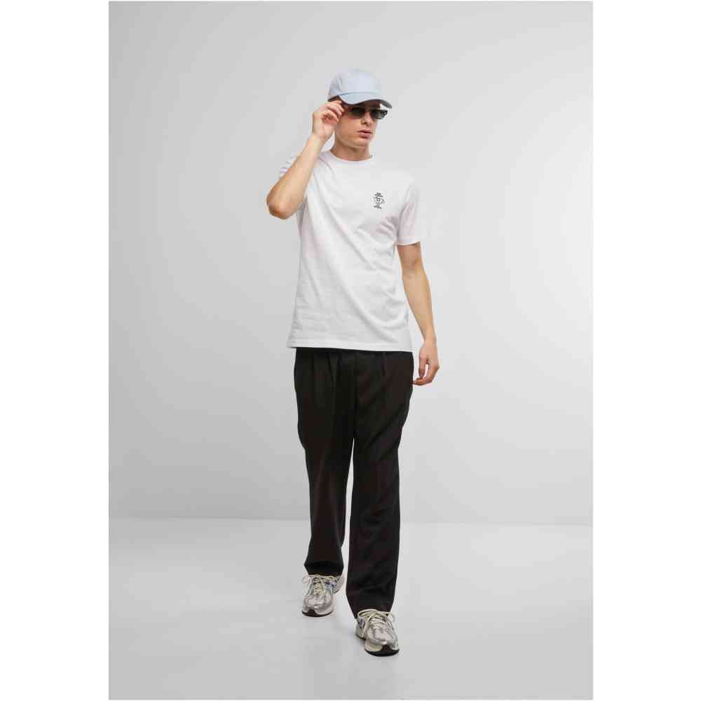 Mister Tee - More Espresso Less Depresso EMB Heren Tshirt - Wit